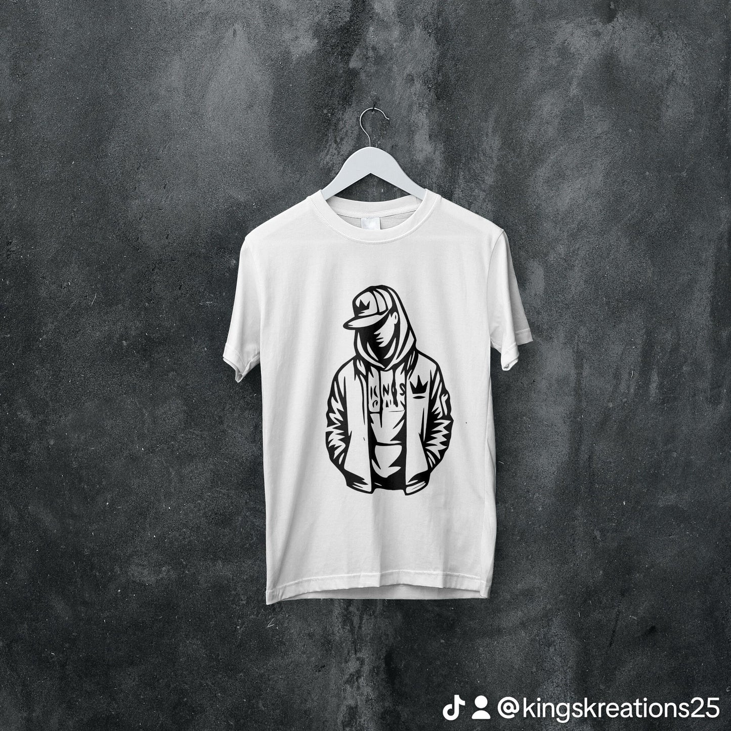 Hooded Figure Tee – Street Silhouette Edition