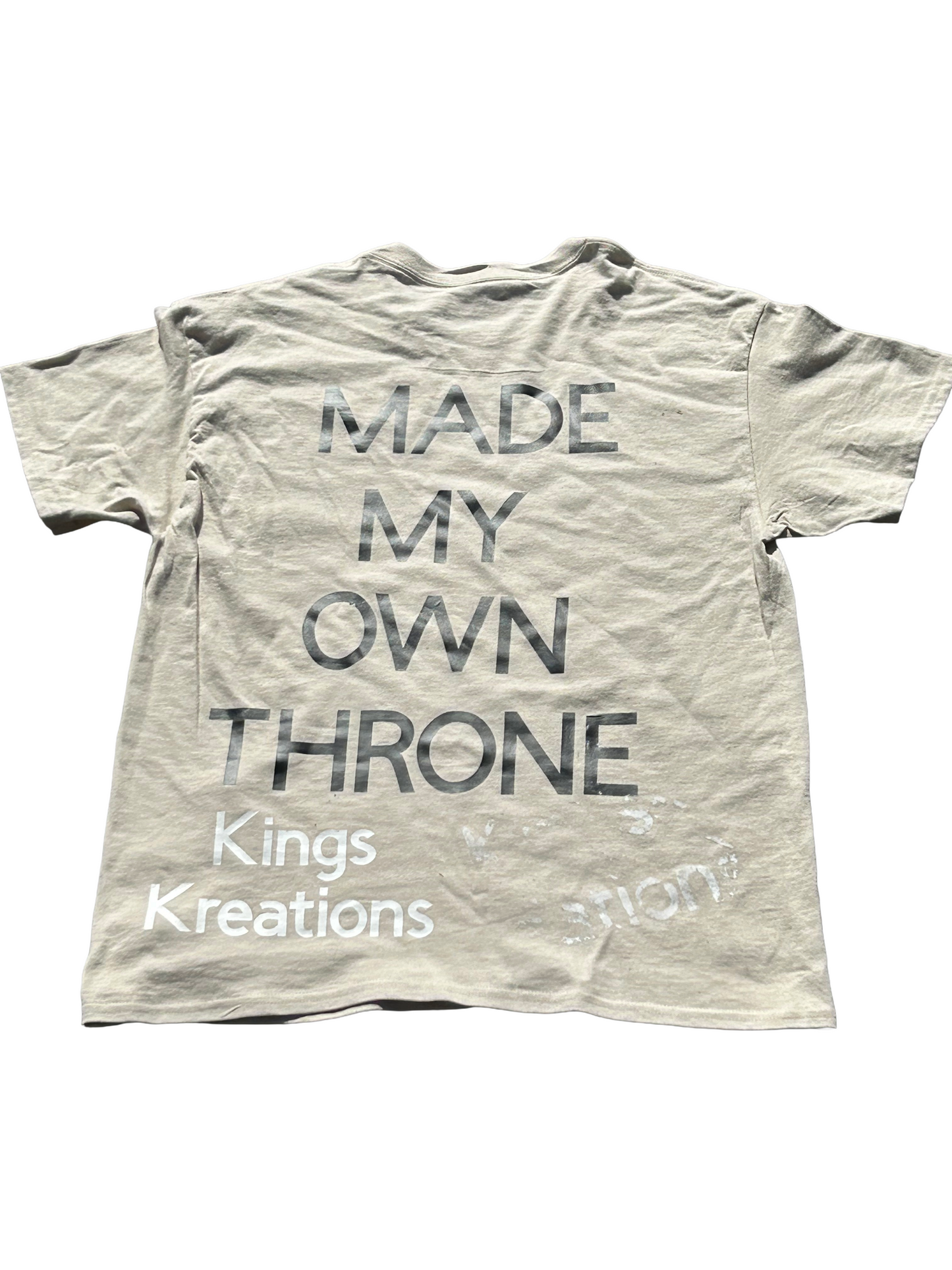 Kings Kreations “Made My Own Throne” Tee – Sandstone