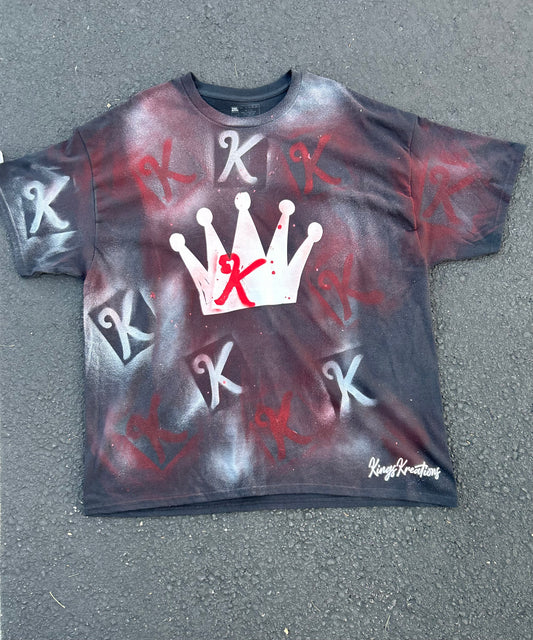 Royal Drip Tee – Blackout Crown Edition