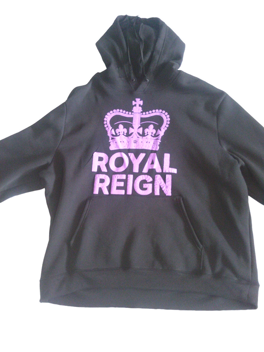 Kings Kreations Royal Reign Hoodie – Black/Purple