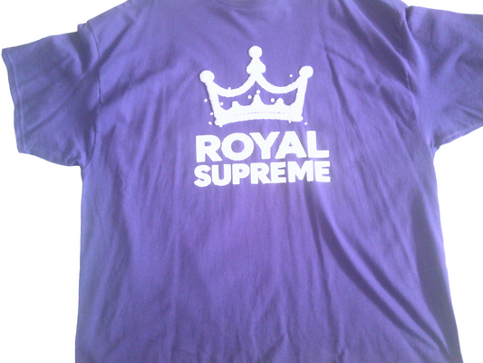 Kings Kreations Royal Supreme Tee – Purple/White