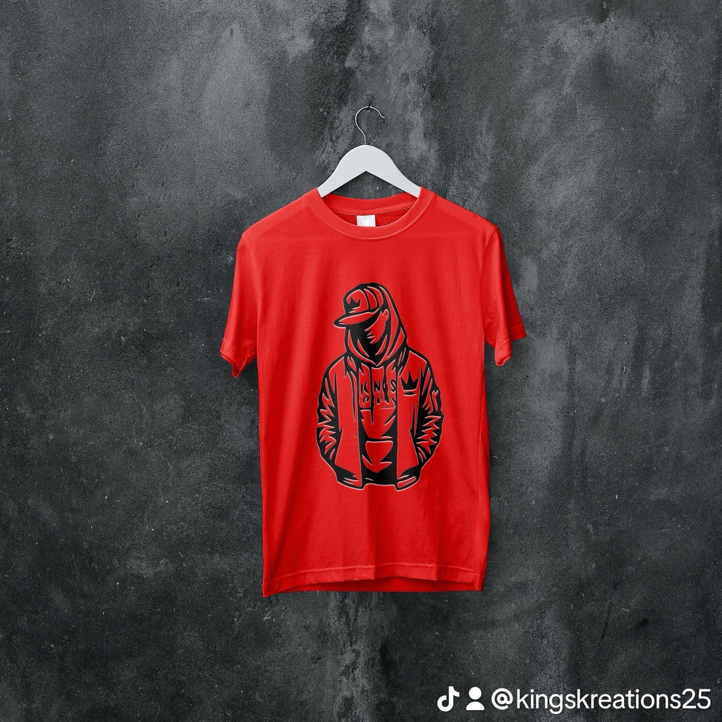 Hooded Figure Tee – Street Silhouette Edition