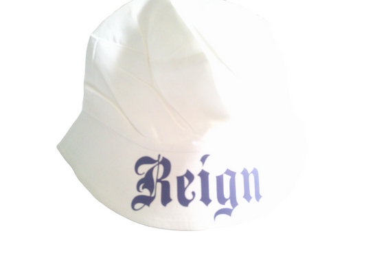 Kings Kreations “Reign” Bucket Hat – White