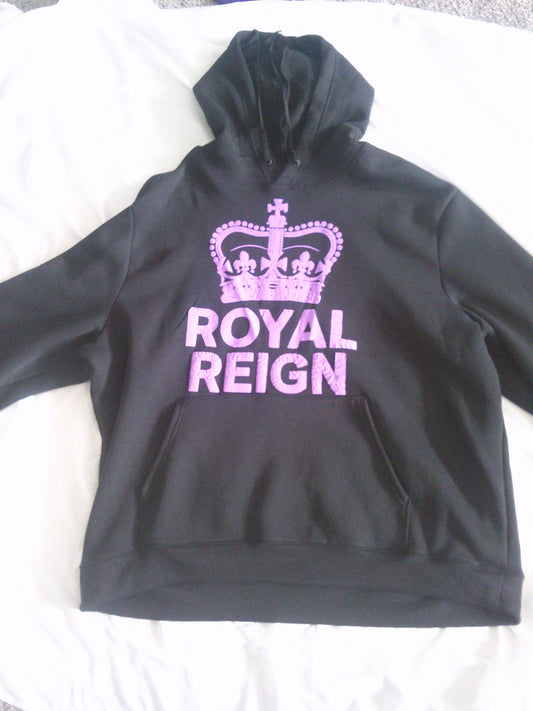 Royal Reign Hoodie – Purple Crown Edition